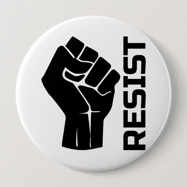 Aufenthalt mit Faust - in schwarz 0002 Button (Vorderseite)