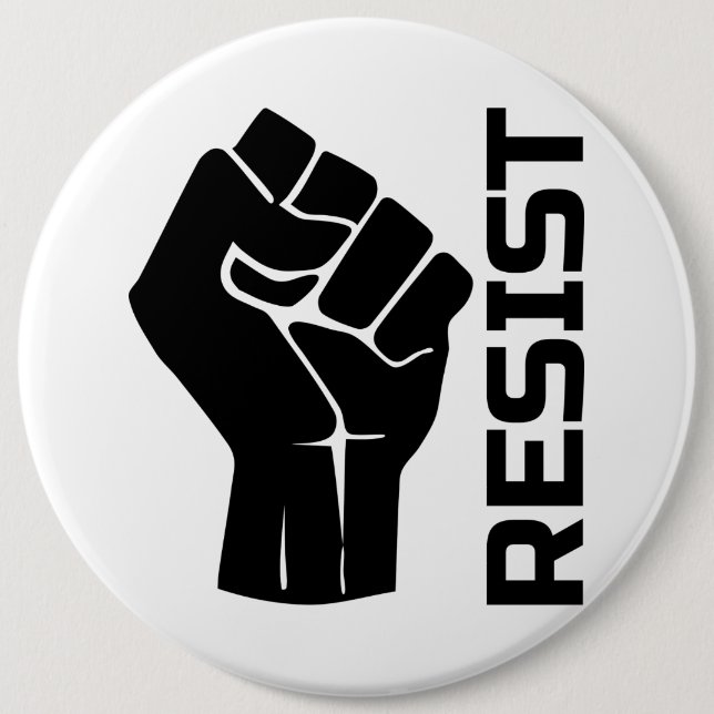 Aufenthalt mit Faust - in schwarz 0002 Button (Vorderseite)