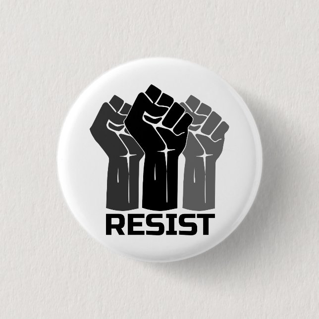Aufenthalt mit Faust - in schwarz 0003 Button (Vorderseite)