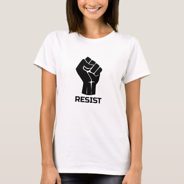 Aufenthalt mit Faust - schwarz T-Shirt (Vorderseite)