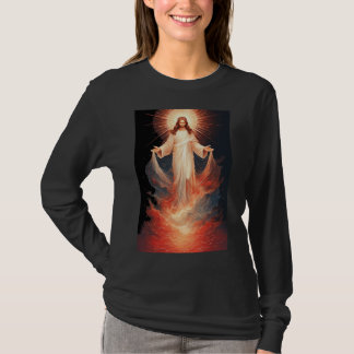 Auferstandener Christus Langarmshirt für christlic T-Shirt