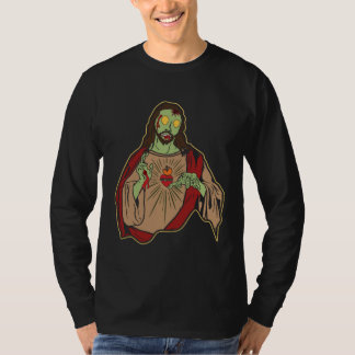 Auferstandener Zombie-Jesus Ostersonntag Religiöse T-Shirt