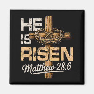 Auferstandenes Kreuz Jesus Christliches Ostern für Magnet