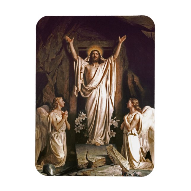 Auferstehung Christi. Fine Art Oaster Gift Magnet (Vertikal)