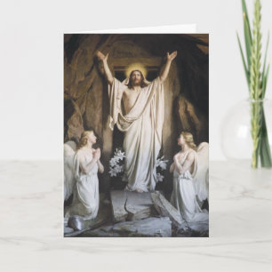 Auferstehung Christi Grußkarte, Osterkarte Karte