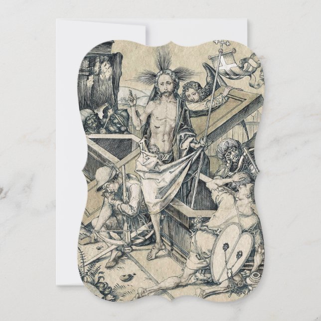 Auferstehung Christi Jesus Einladung (Vorderseite)