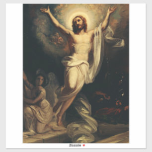 Auferstehung Christi von Robert Wilhelm Ekman  Aufkleber