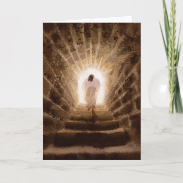 Auferstehung der Jesus Christuskarten Feiertagskarte (Vorderseite)