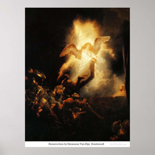 Auferstehung durch Harmensz Van Rijn Rembrandt Poster (Vorne)