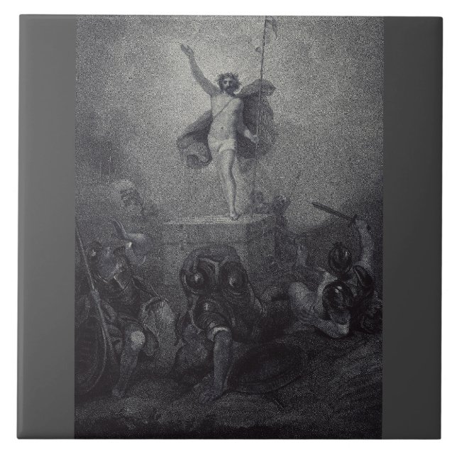 Auferstehung Jesu Christi Fliese (Vorderseite)