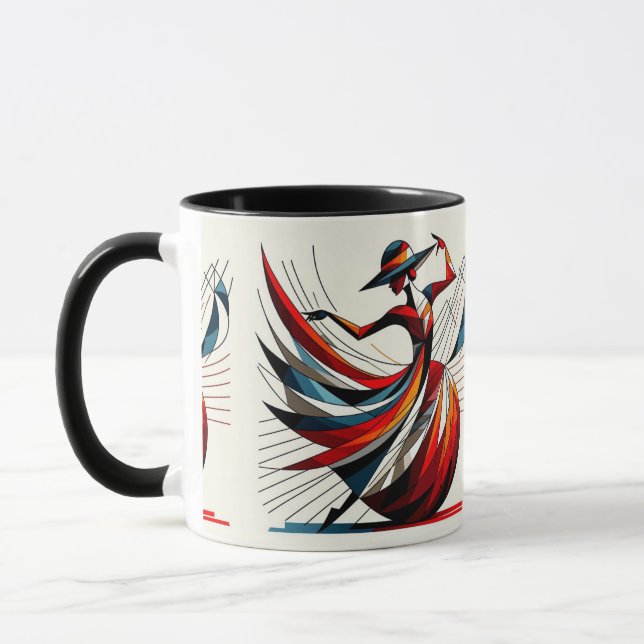 Auffallende visuelle Kunst #12 Tasse (Links)