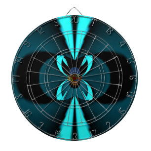 Auffallendes Design für Cyan und Black Vector Dartscheibe