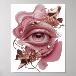 Auffallendes Gold ABSTRACTE KUNST Abstrakte Gestal Poster