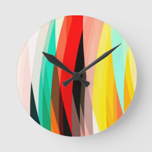 Auffallendes mehrfarbiges runde wanduhr