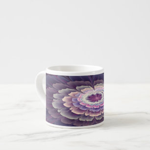 Auffällige Blumenfarbige Abstrakte Fraktal-Kunst R Espressotasse