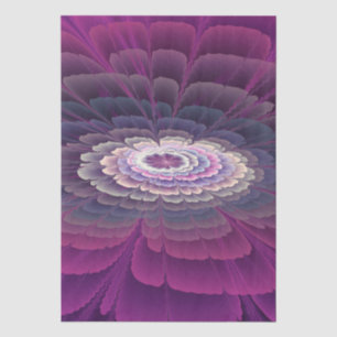 Auffällige Blumenfarbige abstrakte Fraktalkunst Seidenpapier