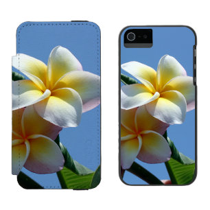 Auffällige Plumeriafrangipani-Blüte Incipio Watson™ iPhone 5 Geldbörsen Hülle