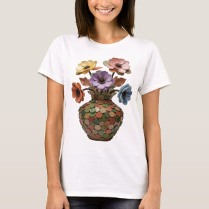 Auffällige silberne ABSTRACT ART Grafikdesign v2 T-Shirt