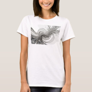 Auffälliger roter ABSTRACT ART Kunstdruck T-Shirt