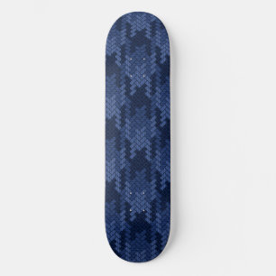 Auffälliges Muster der blauen Formen Skateboard