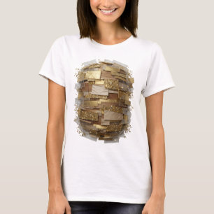 Auffälliges Silber ABSTRACT ART Künstlerisches Mot T-Shirt