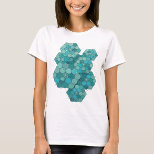 Auffälliges Silber UNKNWN Künstlerisches Motiv T-Shirt