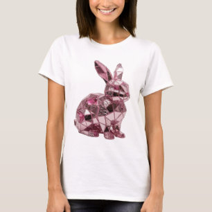 Auffälliges silbernes ABSTRACT ART Grafikdesign T-Shirt