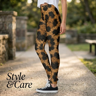 Auffälliges, trendiges Leopardenmuster stilvoll Leggings