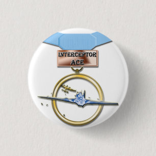 Auffänger-Asmedaillenknopf Button