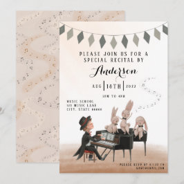 Aufforderung zur Erwägung von Piano Einladung