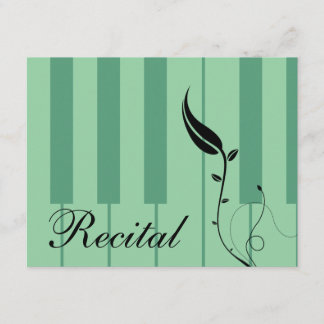 Aufforderung zur Erwägung von Piano Einladung