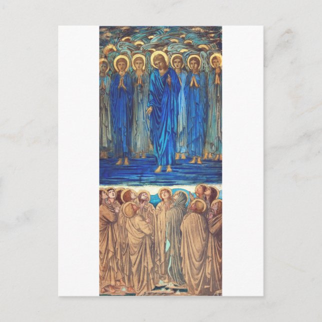 Aufführung Christi durch Edward Burne Jones Postkarte (Vorderseite)