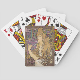 Aufgabe (1896) von Alphonse Mucha Spielkarten