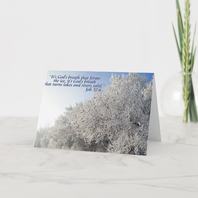 Aufgabe 37:6 Inspirationische Winterlandschaft Karte (Vorderseite)