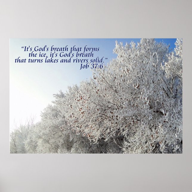 Aufgabe 37:6 Inspirationische Winterlandschaft Poster (Vorne)