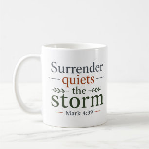 Aufgabe Beruhigt Den Sturm Biblische Wahrheit Kaffeetasse