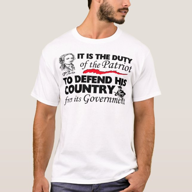 Aufgabe des Patrioten! T-Shirt (Vorderseite)