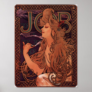 Aufgabe von Alfons Mucha - Art Nouveau Poster