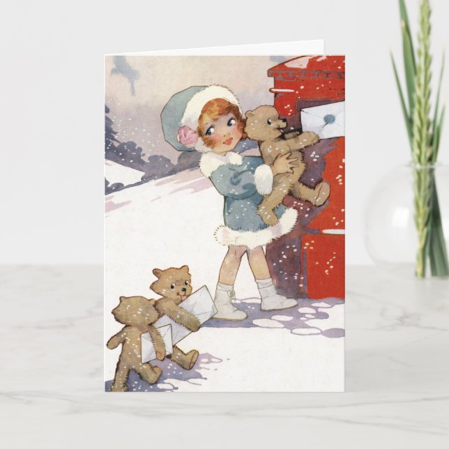 Aufgabe-Weihnachtsbuchstaben durch Agnes Feiertagskarte (Vorderseite)