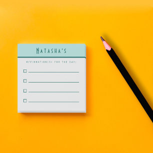 Aufgabenliste, Bestätigungs-Checkliste Post-it Klebezettel