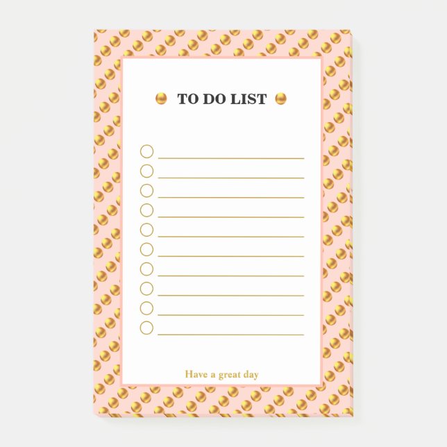 Aufgabenliste Post-it Klebezettel (Vorderseite)