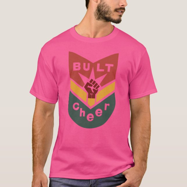AUFGEBAUT AUF KEERHÖHTES FUSSAbzeichen T-Shirt (Vorderseite)