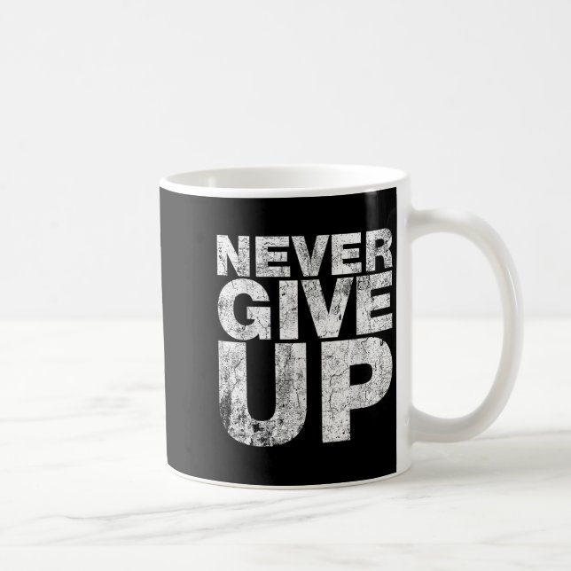 Aufgeben ist keine Coole Motivierend Option Kaffeetasse (Rechts)