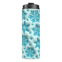 Aufgeblasene Schneeflocken Puffy Tumbler: Sip im W