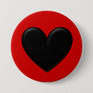 Aufgeblasenes Herz Button