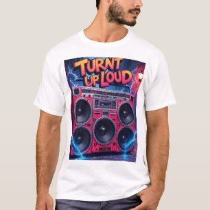 Aufgedreht laut, 80er Retro T-Shirt