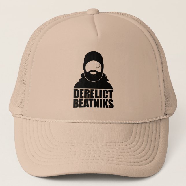 Aufgegebene Beatniks-Fernlastfahrer-Kappe Truckerkappe (Vorderseite)