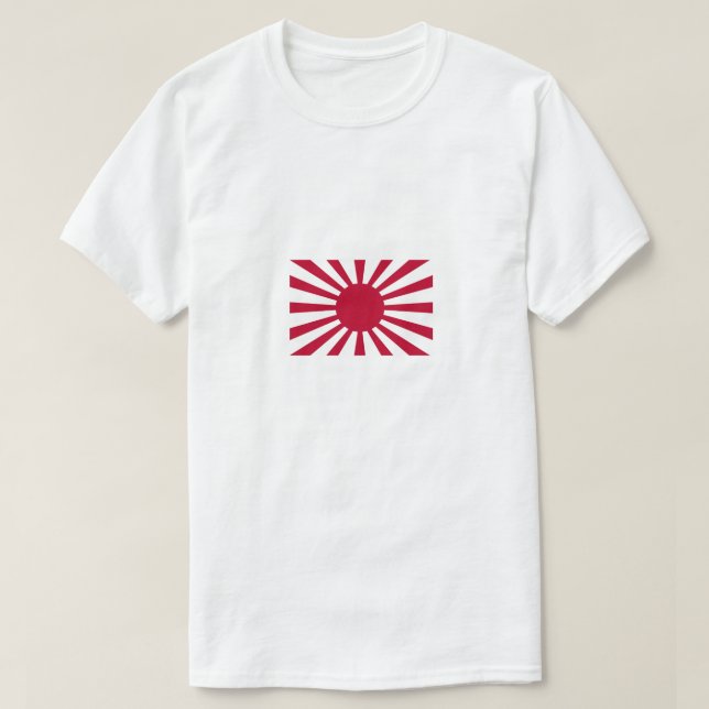 Aufgehende Sonne-Flagge (Kyokujitsu-ki) T-Shirt (Design vorne)