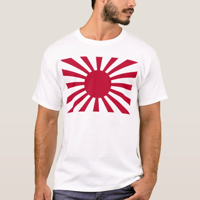 Aufgehende Sonne-Kriegs-Flagge der T-Shirt (Vorderseite)