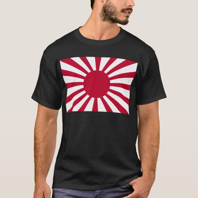 Aufgehende Sonne-Kriegs-Flagge der T-Shirt (Vorderseite)